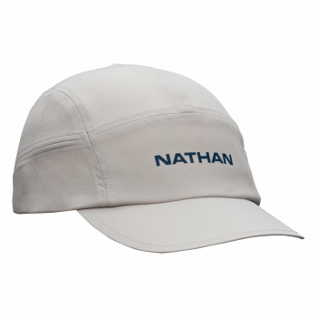 Nathan Run Cool Stash Hat Vapor Grey/Sailor Blue