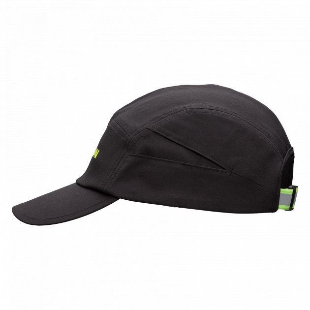 Nathan Run Cool Stash Hat Black/FinishLime