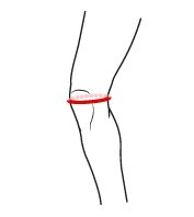 Obvod kolene - velikost ortézy McDavid 401
